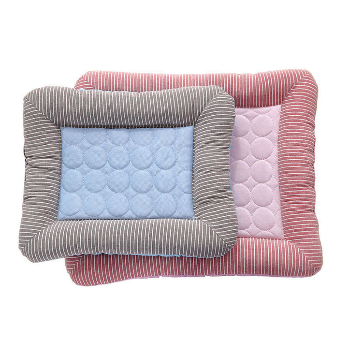 Pet Cooling Pad Bed For Dogs Cats Puppy Kitten Cool Mat Pet Blanket Ice Silk Material Soft For Summer Sleeping  Blue Breathable