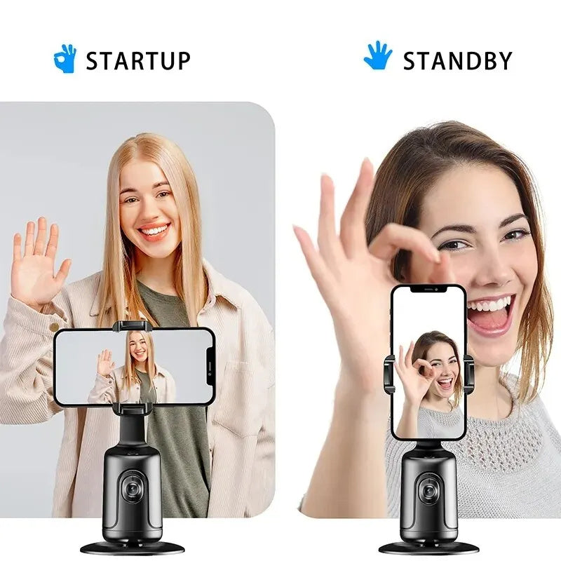 360 Auto Face Tracking Gimbal, AI Smart Gimbal Face Tracking, Auto Phone Holder For Smartphone