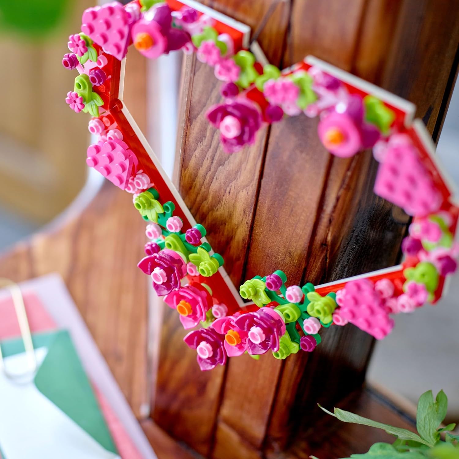 DIY LEGO heart decoration for girls and boys ages 9+