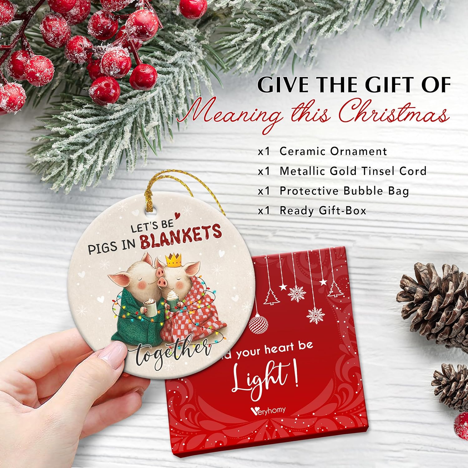 “Romantic couple ornament for Christmas tree 2025”