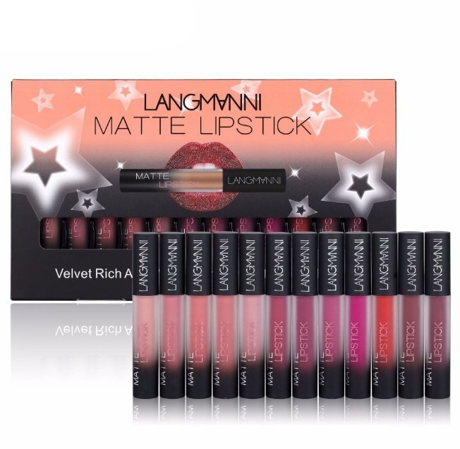 Matte Lipstick Waterproof Long-lasting Velvet Lipstick Set - Image 10