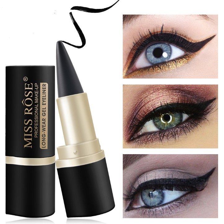 Waterproof Black Liquid Eyeliner Pen - Smudge-Proof Matte Finish Beauty Tool