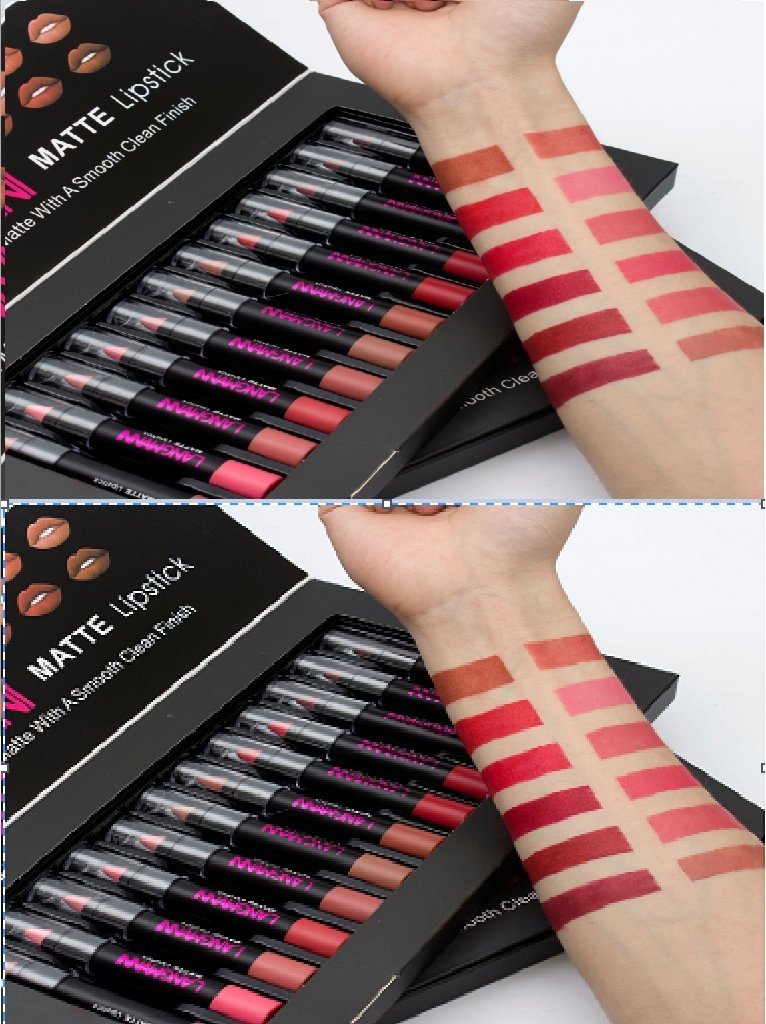 Matte Lipstick Waterproof Long-lasting Velvet Lipstick Set - Image 3
