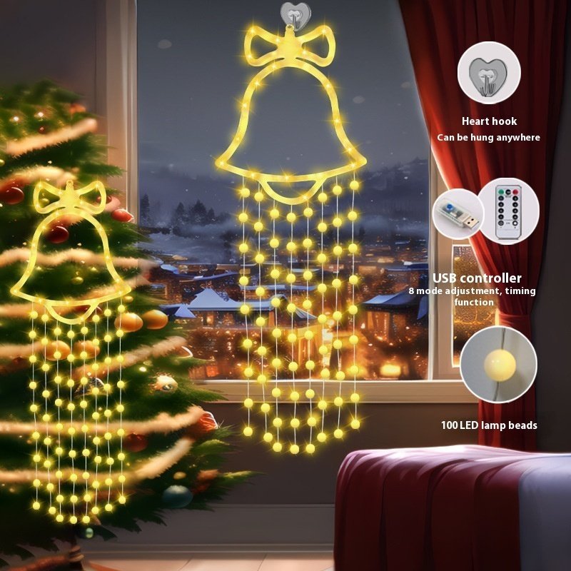 Christmas Bell Hanging Lamp Atmosphere Christmas Tree Decoration - Image 5
