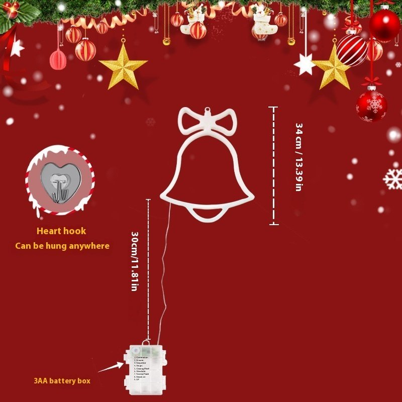 Christmas Bell Hanging Lamp Atmosphere Christmas Tree Decoration - Image 2