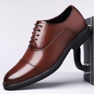 Business Oxford Dress Three-eyelet Design Men's Genuine British-style Leather Shoes