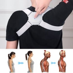 Smart Posture Corrector with Real-time Sensor - Adjustable Back Support for Kids & Adults