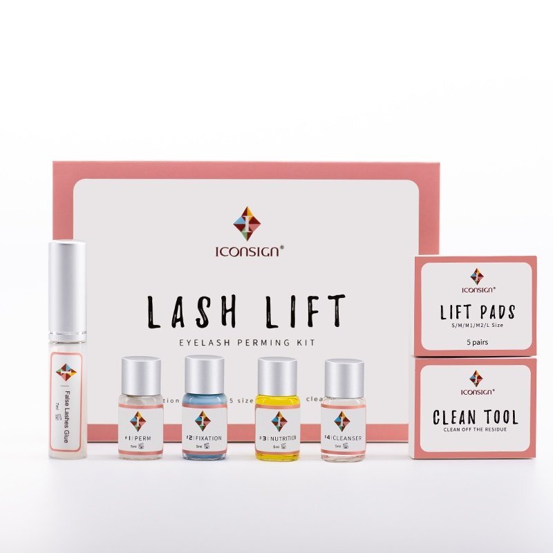 ICONSIGN Professional Lash Lift Kit - Semi-Permanent Eyelash Perming & Curling Kit