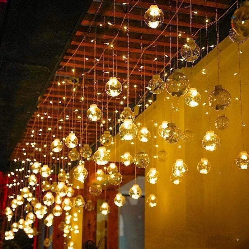 Led Wish Orbs Lighting Chain Star Moon Curtain Light Starry Sky - Image 5