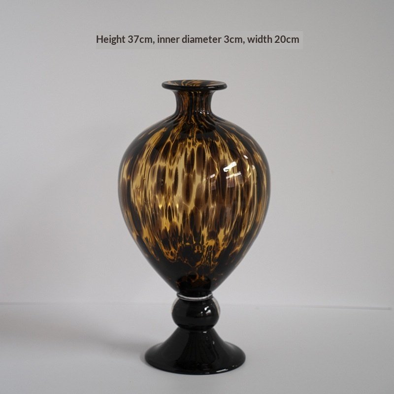 Light-luxury High-end Home Decor Vase With A Leopard Printartistic Soft Furnishing Piece - Image 4