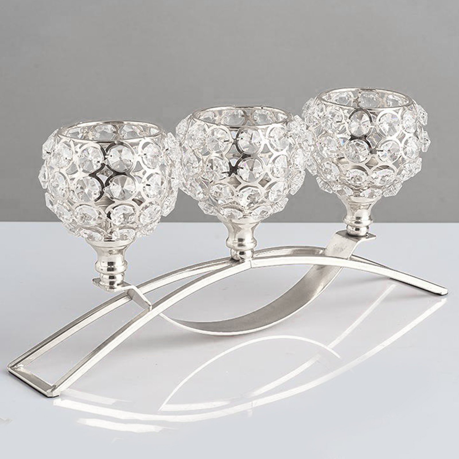 Crystal Candle Holder Amazon Geometric Wrought Iron Candle Holder Ornaments - Image 4