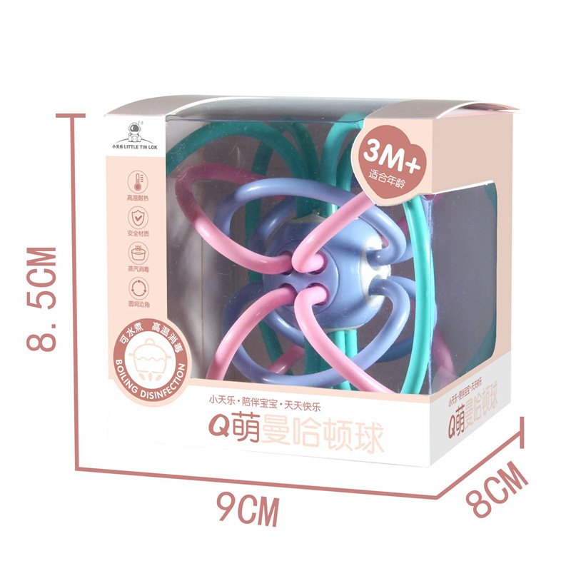 Teether Baby Rattle Hand Catching Ball Toy - Image 3