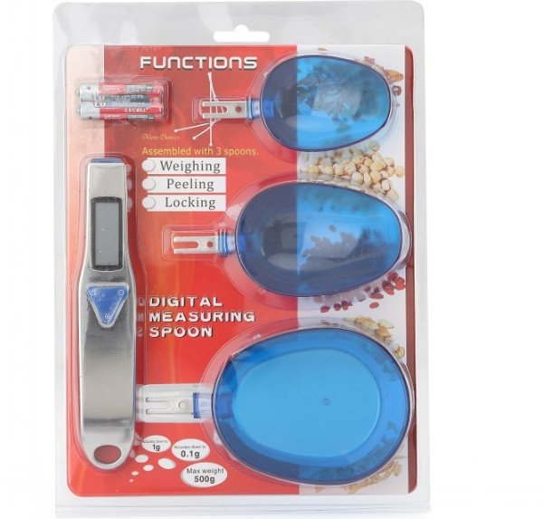 Digital Spoon Scale 500g 0.1g Electronic Measuring Kitchen Spoon With 3 Detachable Weighing Spoons - Image 4