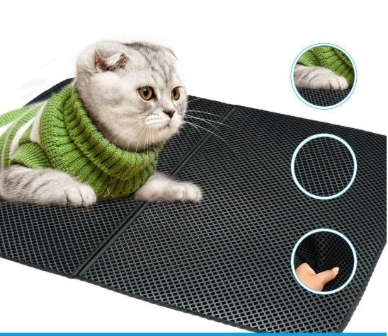 Waterproof Pet Cat Litter Mat EVA Double Layer Cat Litter Trapping Pet Litter Cat Mat Clean Pad Products For Cats Accessories - Image 6