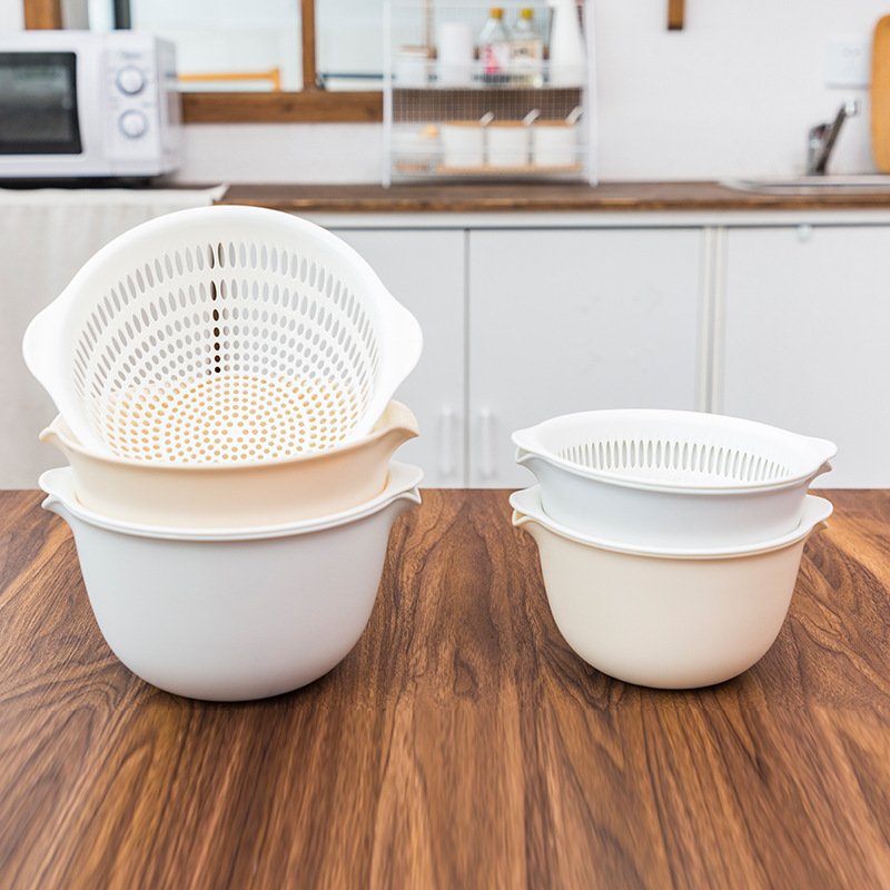 Double sink dish drain basket kitchen panning wash fruit basket - Image 2