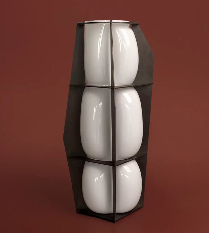 Luxury Geometric Glass Vase Art Decor Piece - Image 4