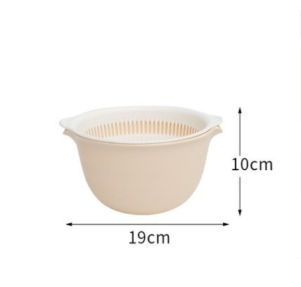 Double sink dish drain basket kitchen panning wash fruit basket - Image 3
