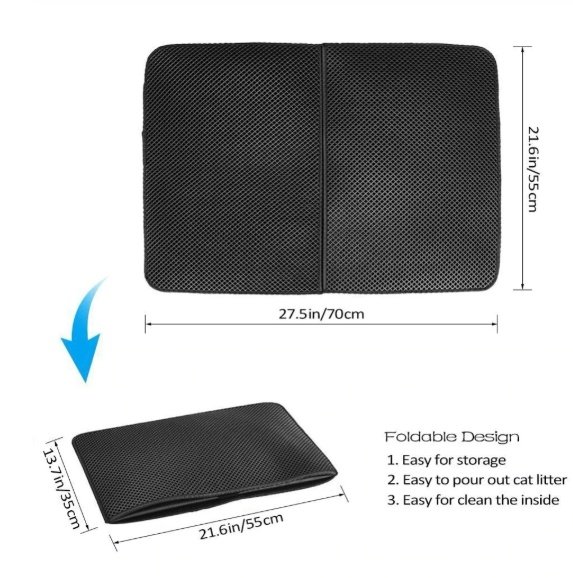 Waterproof Pet Cat Litter Mat EVA Double Layer Cat Litter Trapping Pet Litter Cat Mat Clean Pad Products For Cats Accessories - Image 9